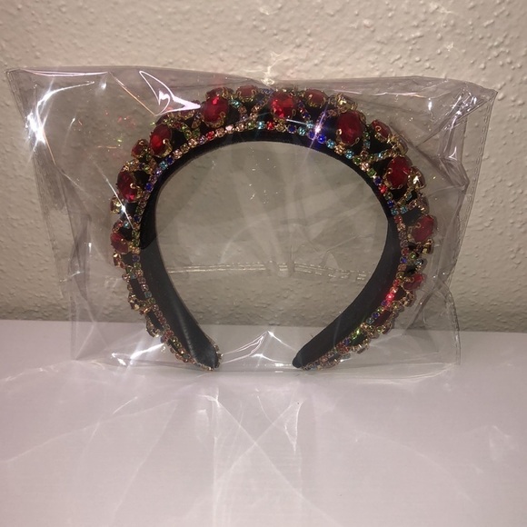 Ruby Red Large Crystal Headband - Picture 10 of 10